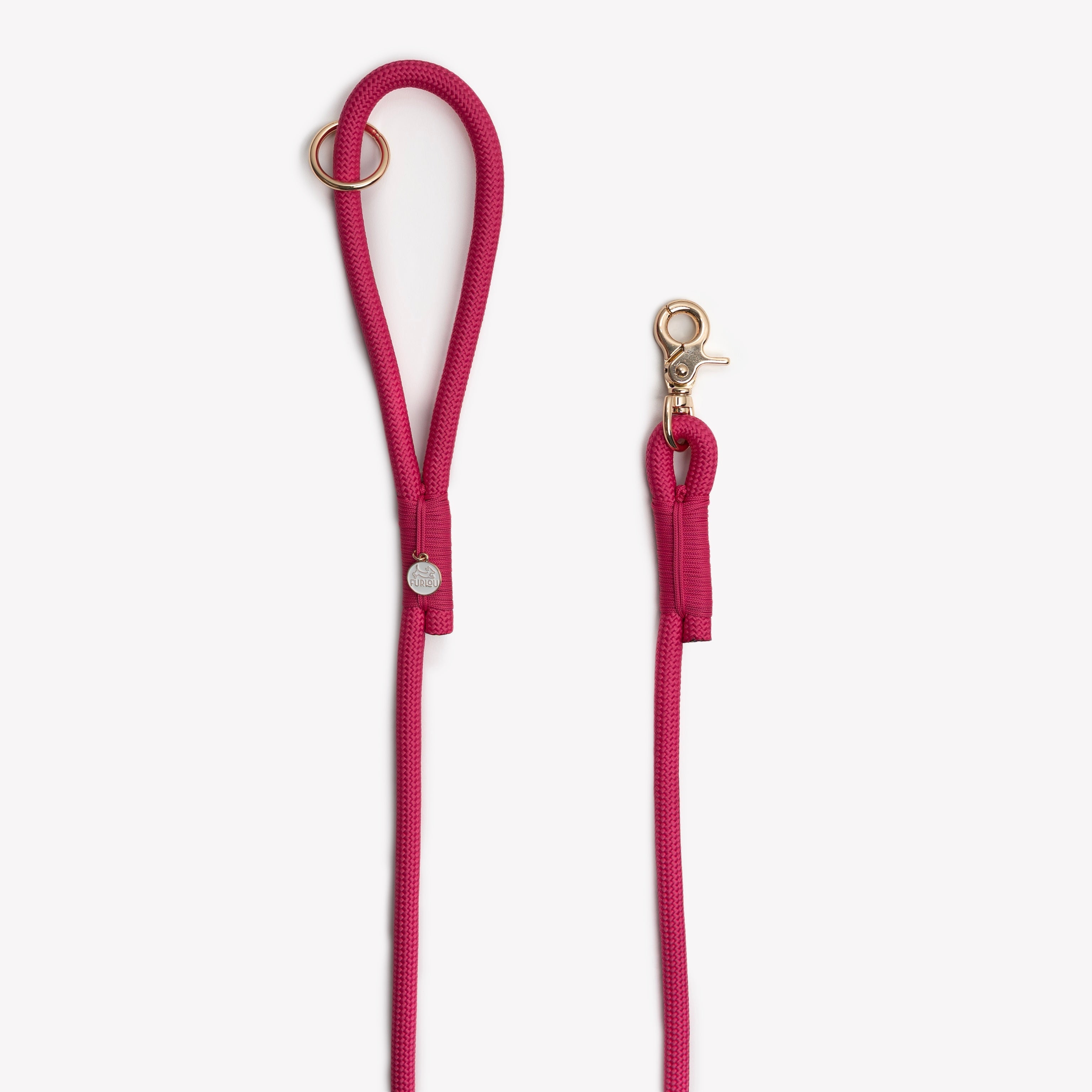 Magenta - Braided Rope Leash