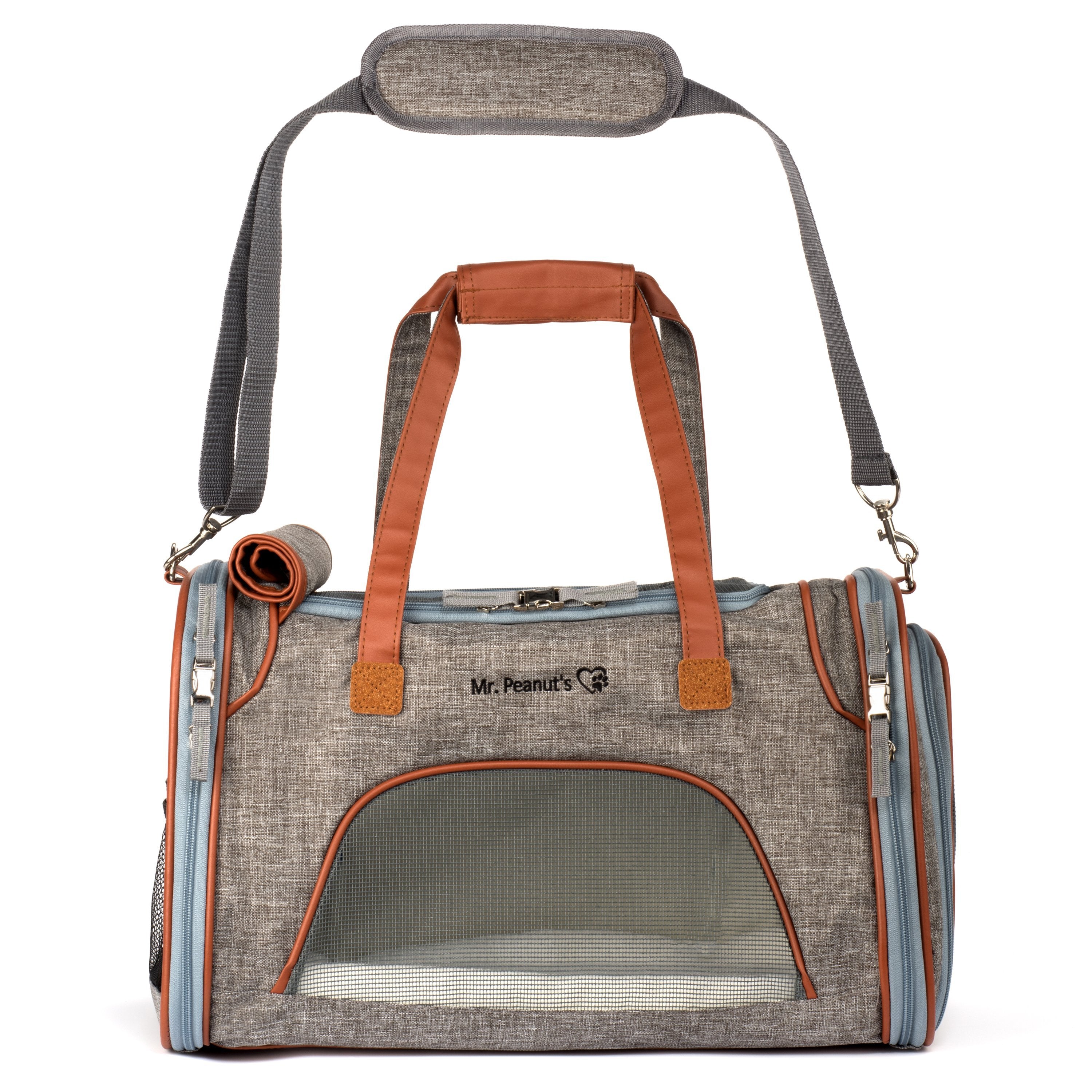 Mr. Peanuts Gold Series Big Apple XL Size Airline Compliant Expandable Pet Carrier