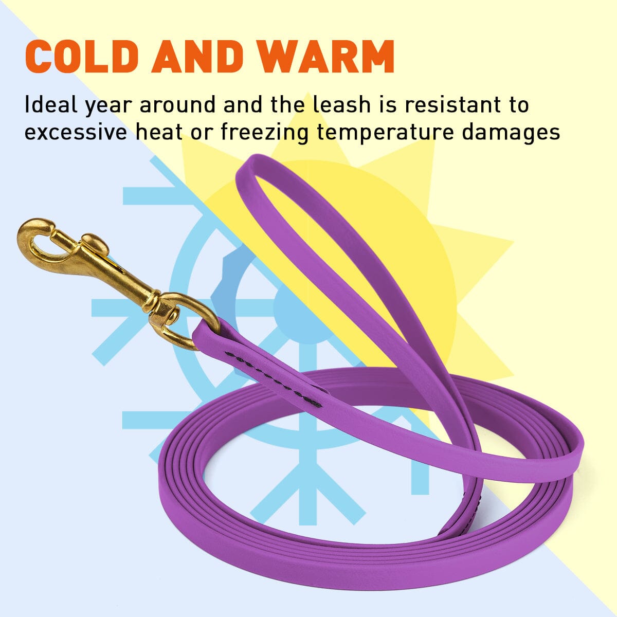 Viper BioThane Long Line 20 ft Dog Lead with Brass Hardware