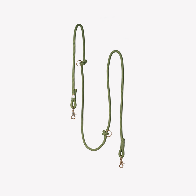 Green - Hands Free Braided Leash - Because youve got enough to carry. Fast shipping from HT Animal Supply.
