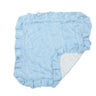 Baby Blue & White Crocodile Mink Mink Blanket