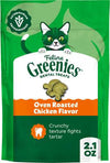 Greenies FELINE GREENIES Oven Roasted Chicken Flavored Dental Treats