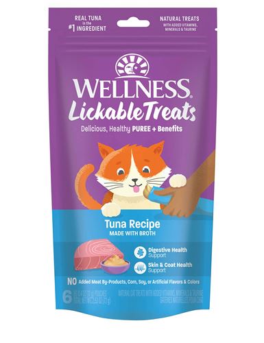 Wellness Grain Free Tuna Lickable Cat Treat 2.5oz