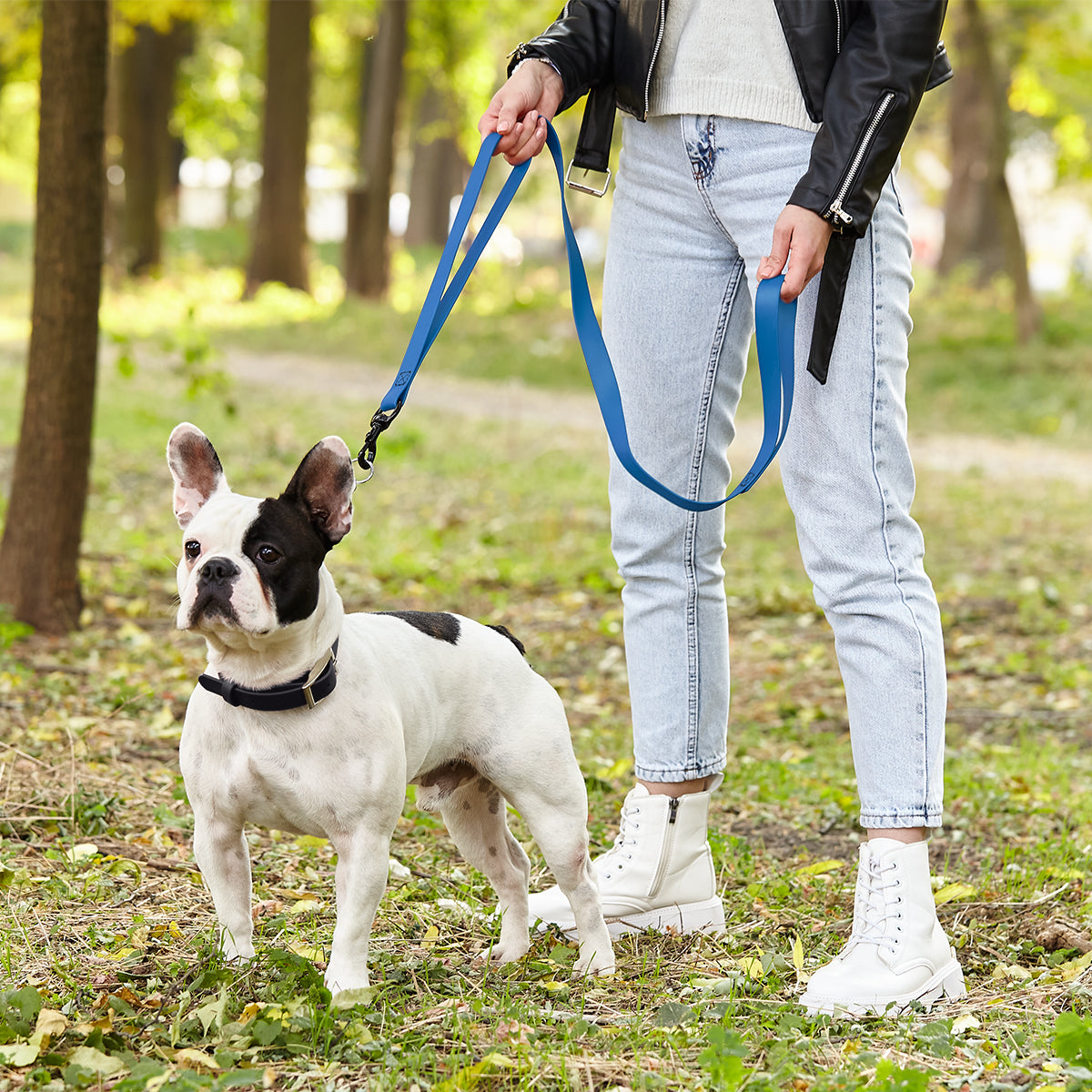 Dogline BioThane Waterproof Multi-Handle Dog Leash