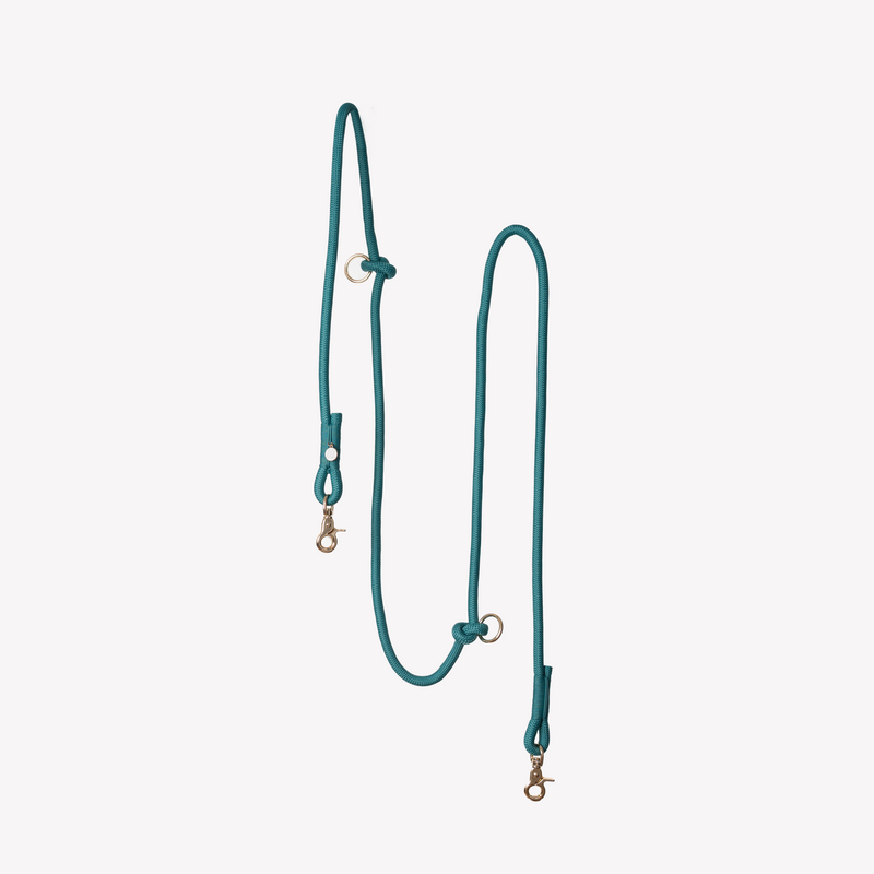 Blue - Hands Free Braided Leash - Because youve got enough to carry. Fast shipping from HT Animal Supply.
