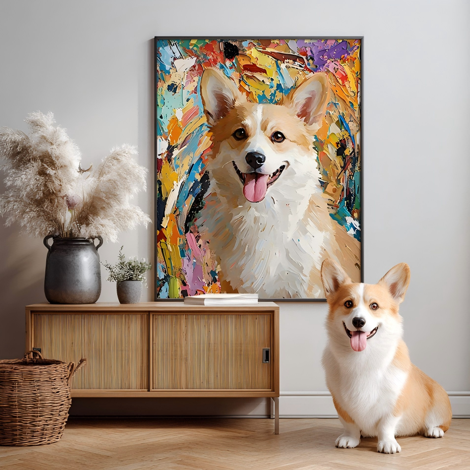 Abstract Expressionism Texture Portrait