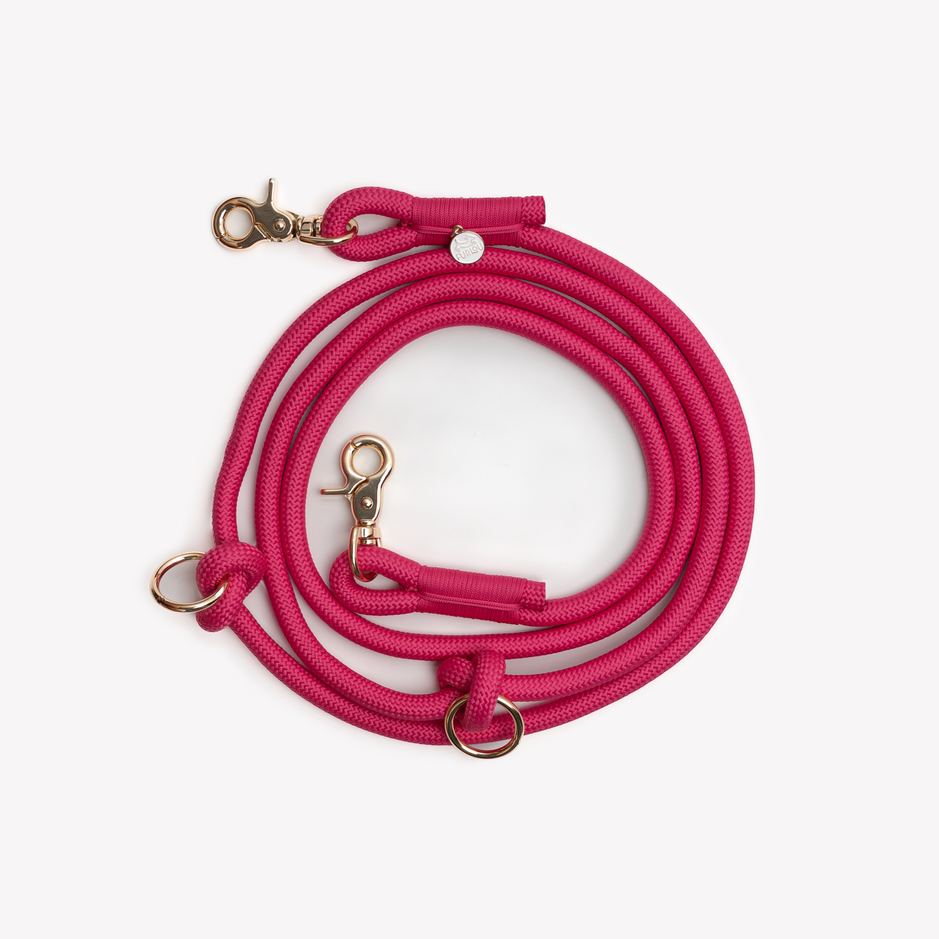 Magenta - Hands Free Braided Leash - HT Animal Supply