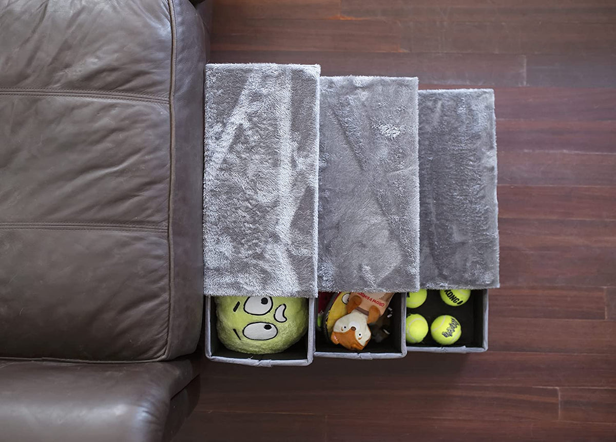 Catry Charcoal 2-in-1 Foldable Pet Stairs