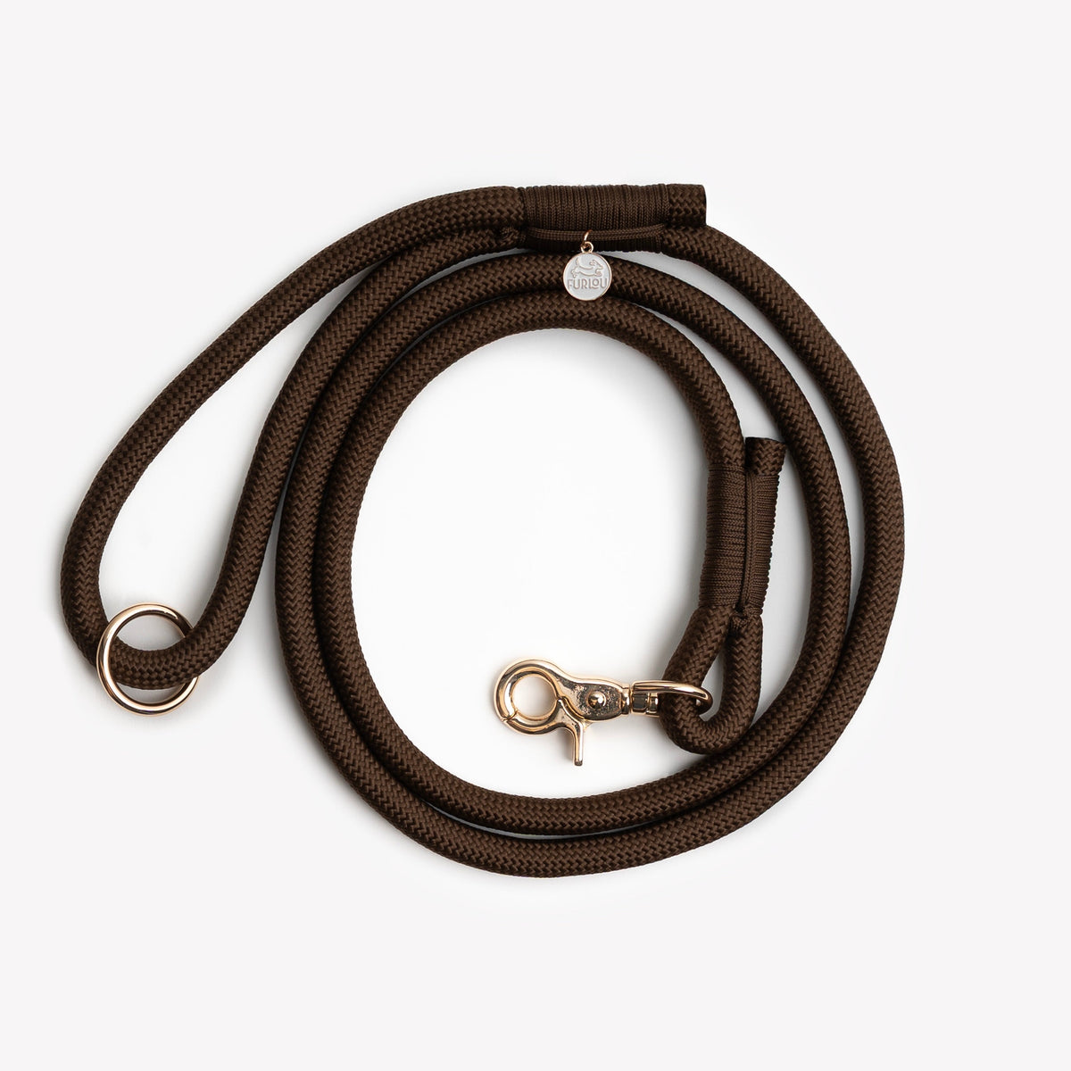 Brown - Braided Rope Leash