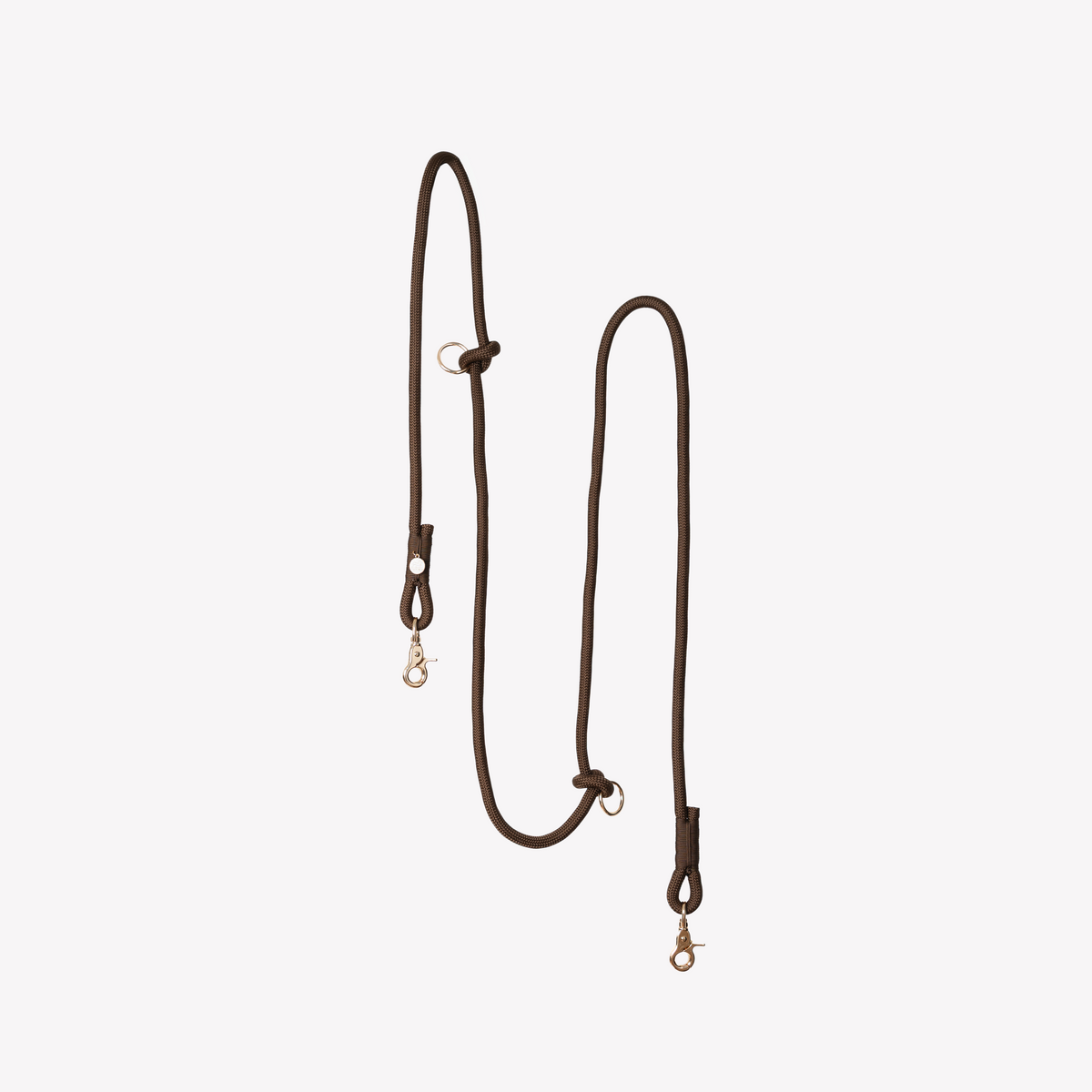 Brown - Hands Free Braided Leash - Because youve got enough to carry. Fast shipping from HT Animal Supply.