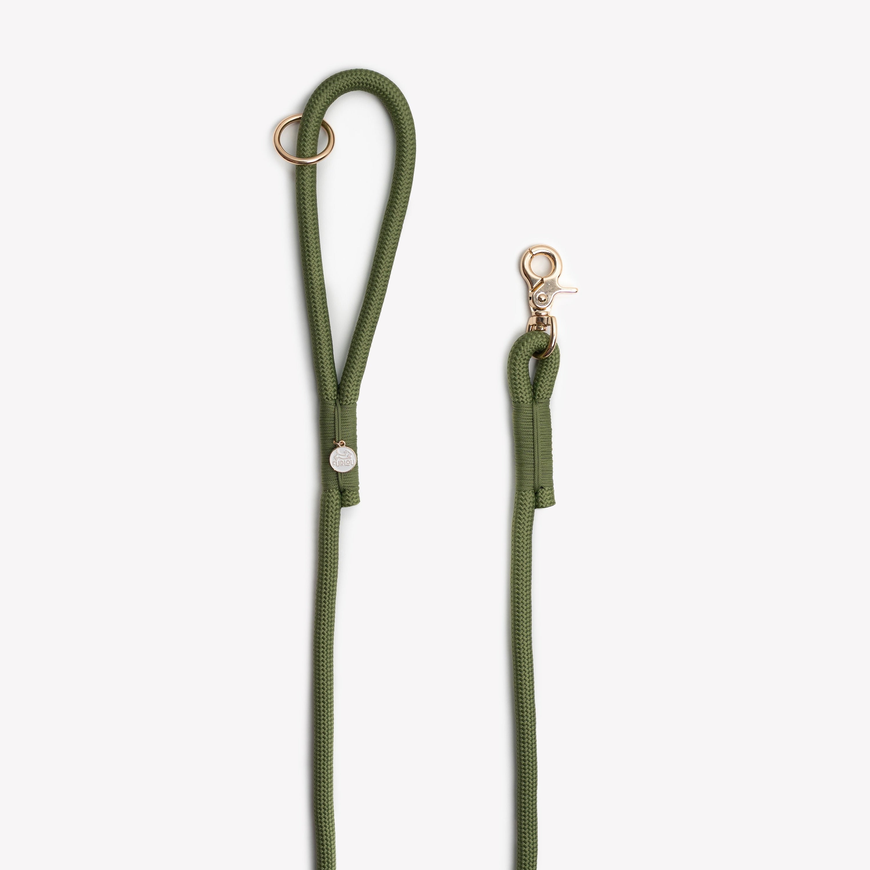 Green - Braided Rope Leash - HT Animal Supply