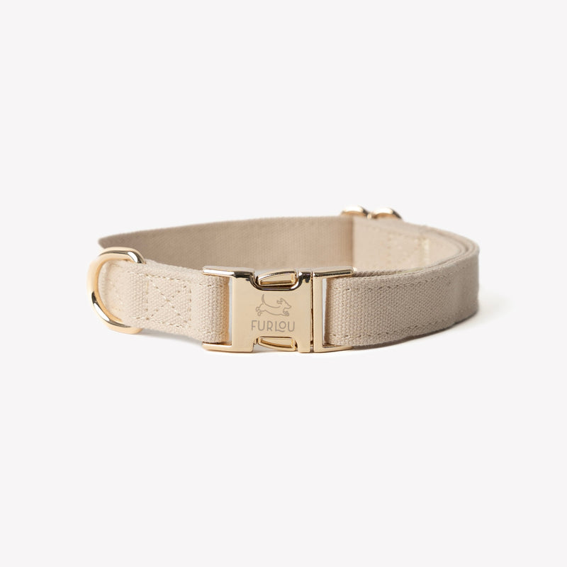 Tan - Canvas Dog Collar - A collar that feels as good as it looks. Fast shipping from HT Animal Supply.