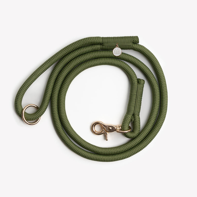 Green - Braided Rope Leash - Your everyday leash, upgraded. Fast shipping from HT Animal Supply.