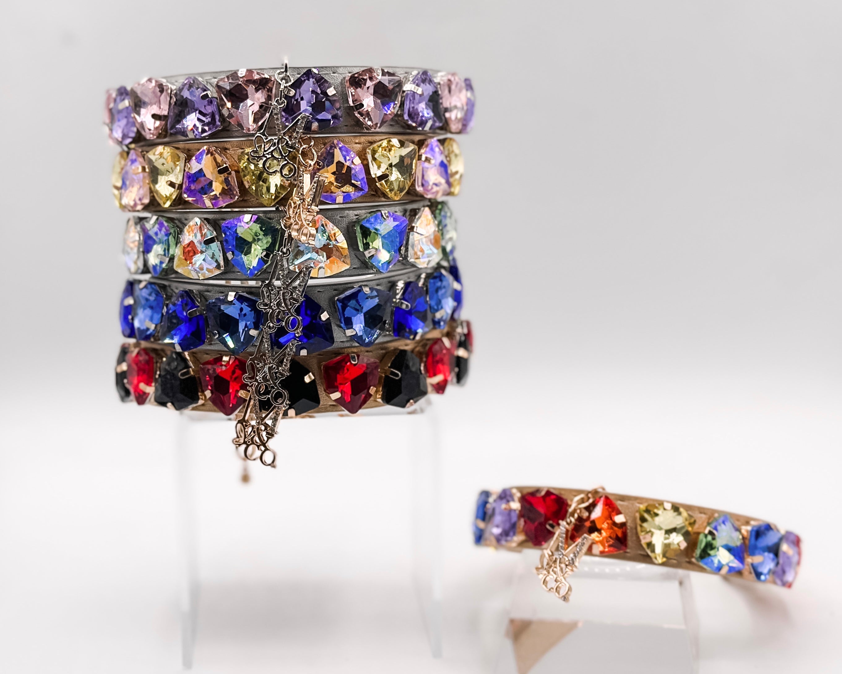 Trillion Gem Necklace: Bundle of 5 plus Pride Necklace