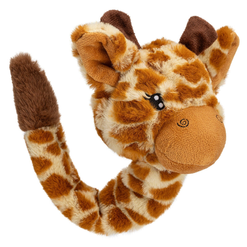 Dogline 11-Inch Giraffe Dog Toy with Ball
