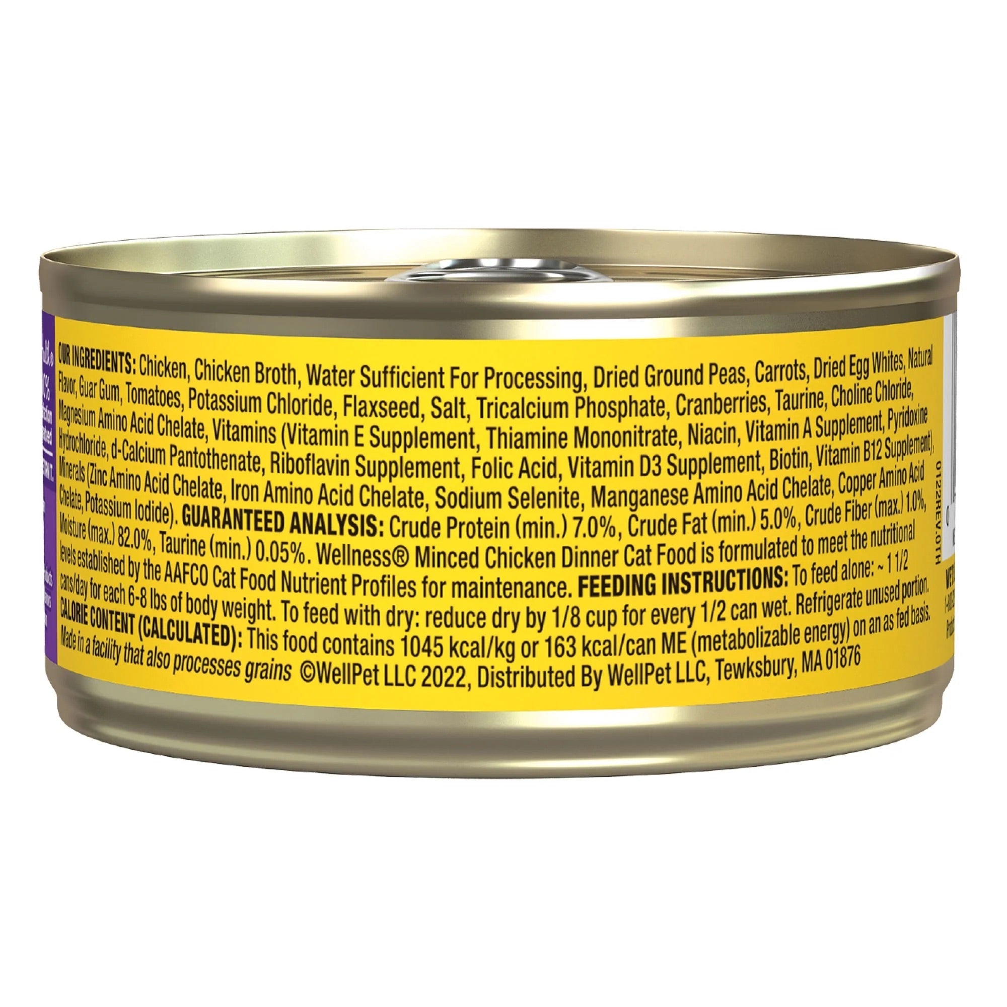 Wellness Complete Health Adult Chicken Dinner Pate Wet Cat Food (3oz)