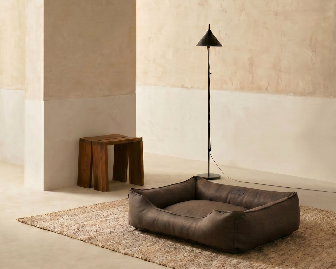 Chester & Lee | Cotton Sleeper Dog Bed Brown