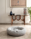 Chester & Lee | Furry Gray Donut Dog Bed