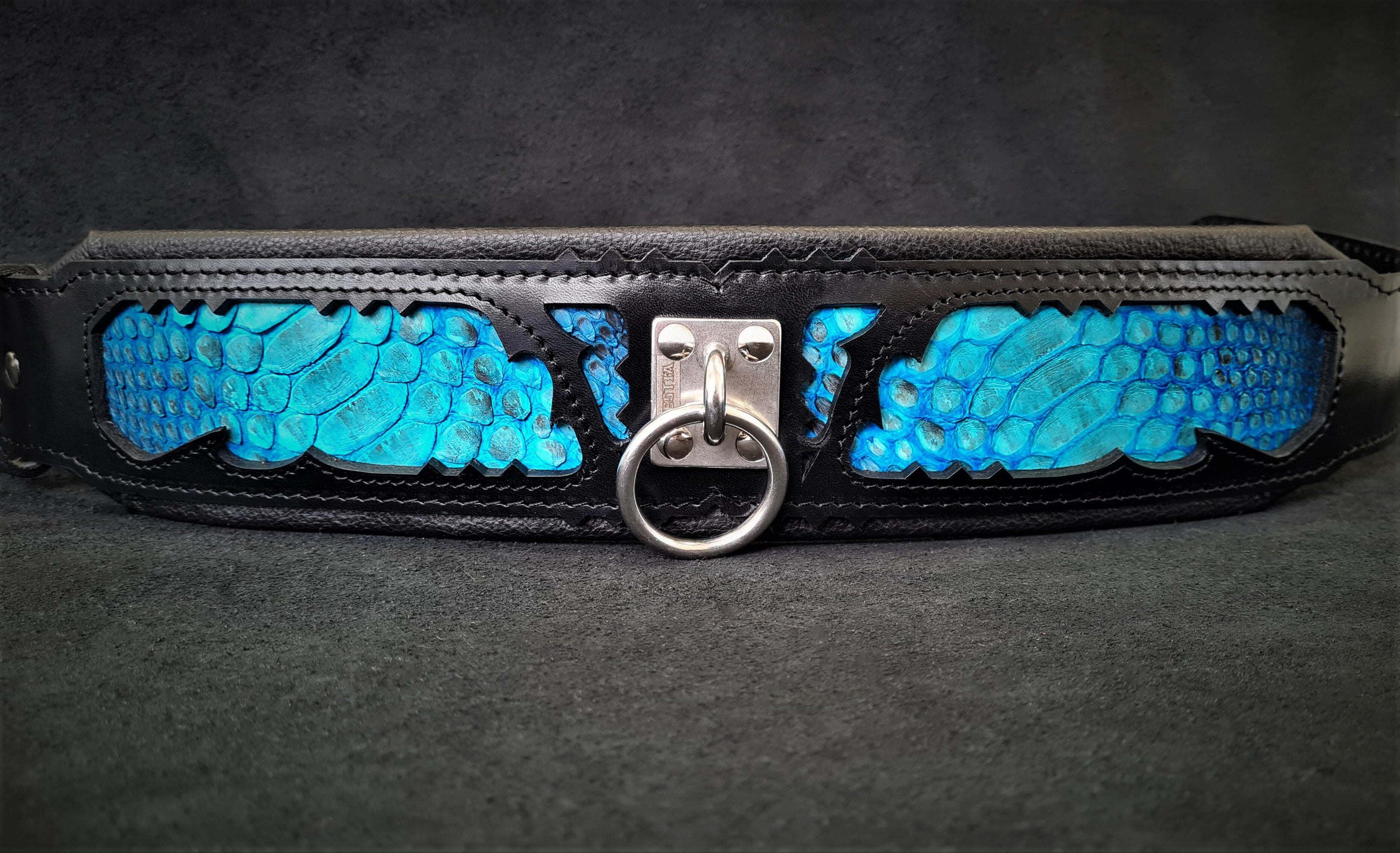 Bestia Dog Gear Genuine Leather Dog Collar 