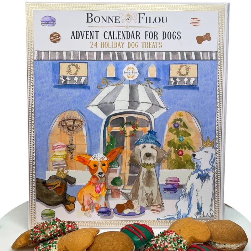 Bonne et Filou – Dog Treat Advent Calendar with 24 Holiday Treats