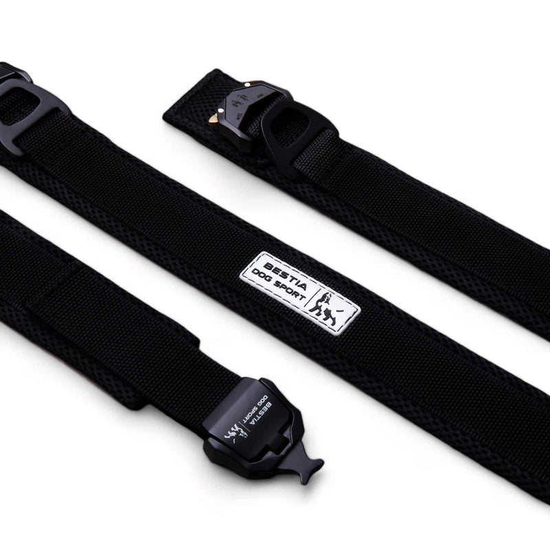 Bestia Dog Gear Waterproof Dog Collar - Black 