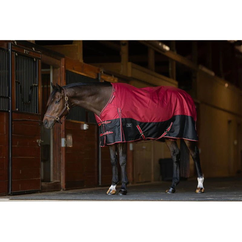 TuffRider Comfy Fit 1200 D RipStop Waterproof/Breathable Comfy Winter Turnout Blanket Medium Weight 200 GSM Standard Neck W/Adjustable Neck