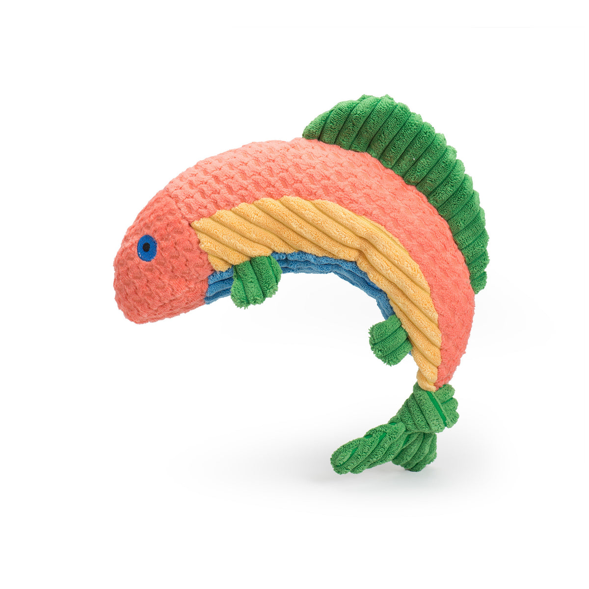 Rauccous Rainbow Trout Knottie Plush Dog Toy