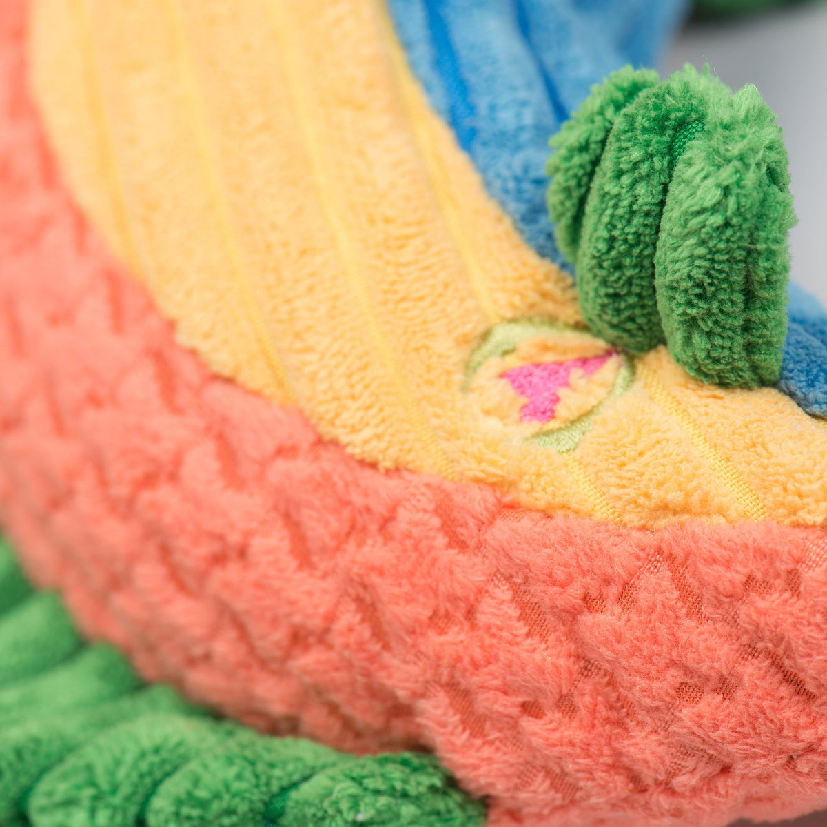 Rauccous Rainbow Trout Knottie Plush Dog Toy