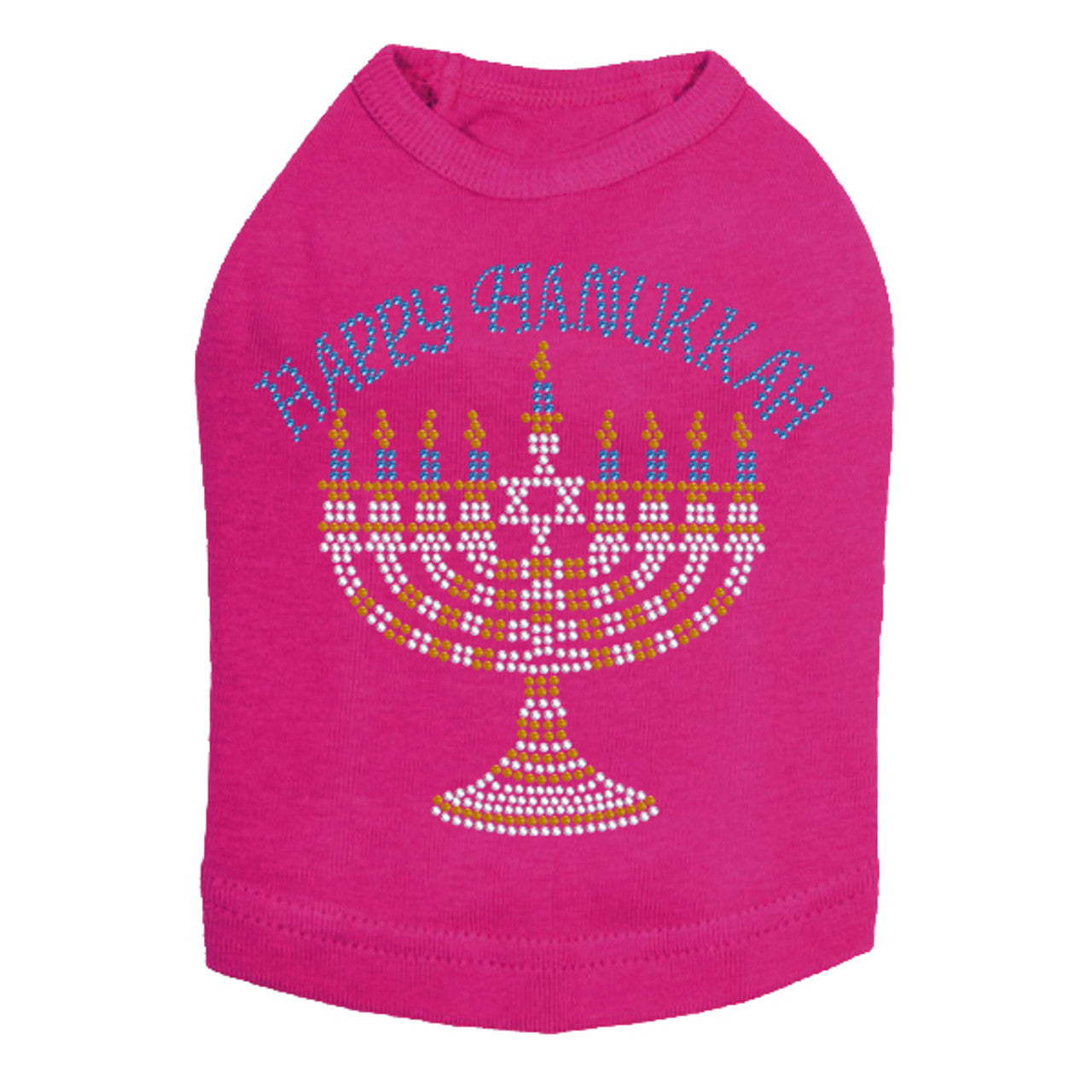 Menorah - Large (Blue, Silver, & Gold) - Dog Tank