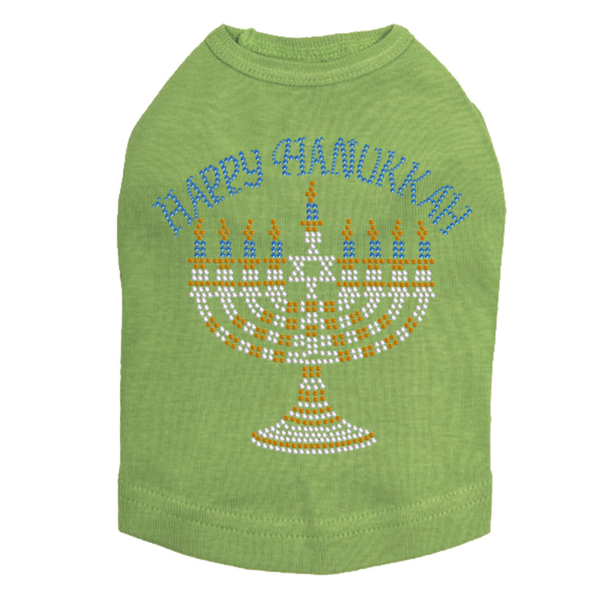 Menorah - Large (Blue, Silver, & Gold) - Dog Tank