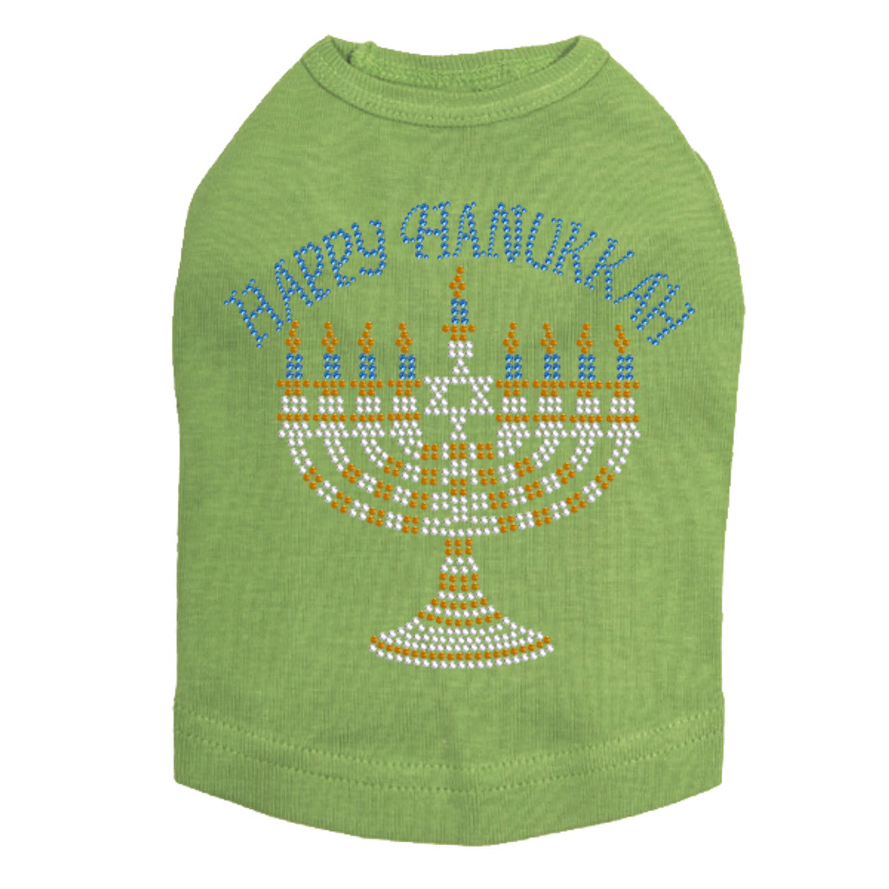 Menorah - Large (Blue, Silver, & Gold) - Dog Tank