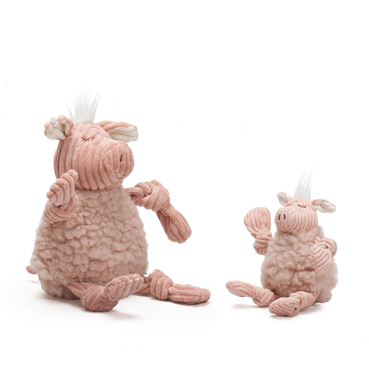 Penelope Pig HuggleFleece FlufferKnottieTM Plush Dog Toy