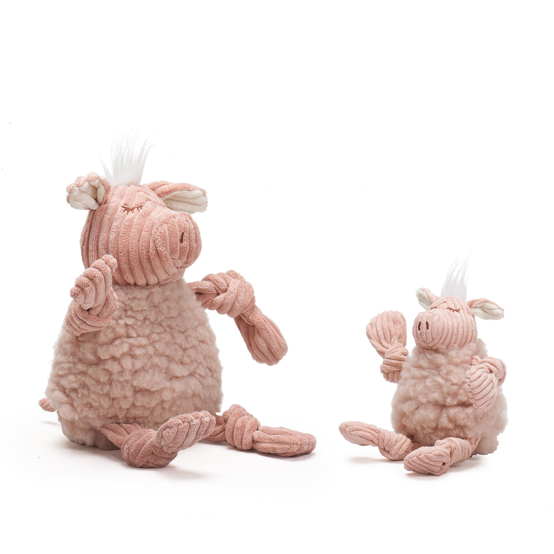 Penelope Pig HuggleFleece FlufferKnottieTM Plush Dog Toy