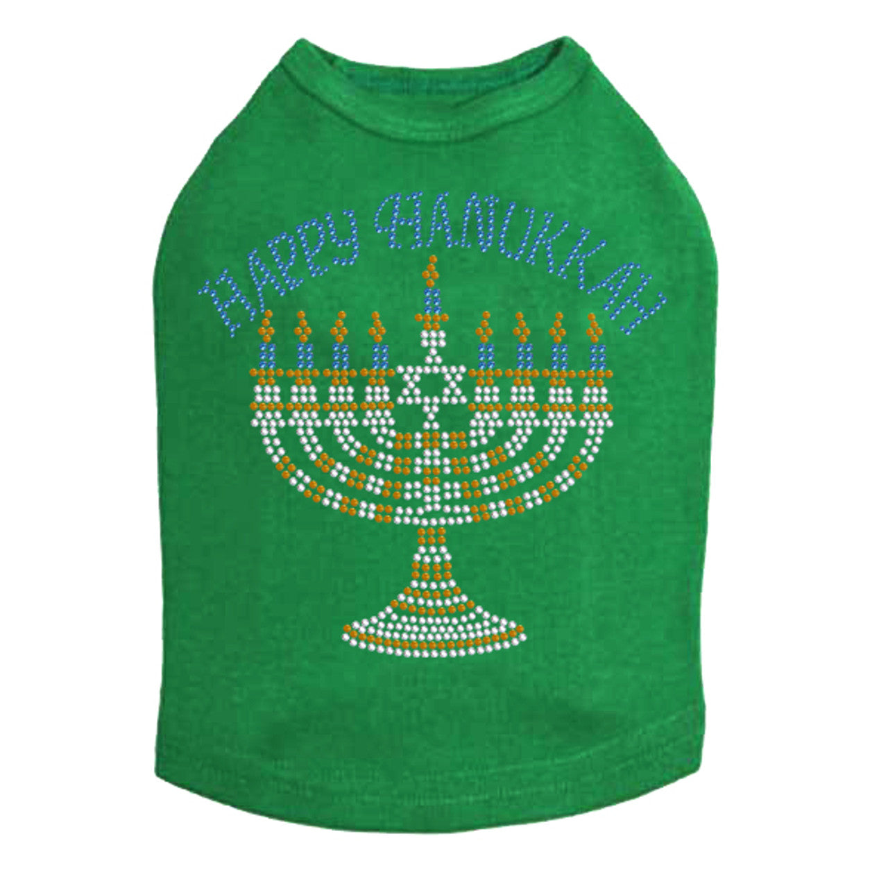 Menorah - Large (Blue, Silver, & Gold) - Dog Tank