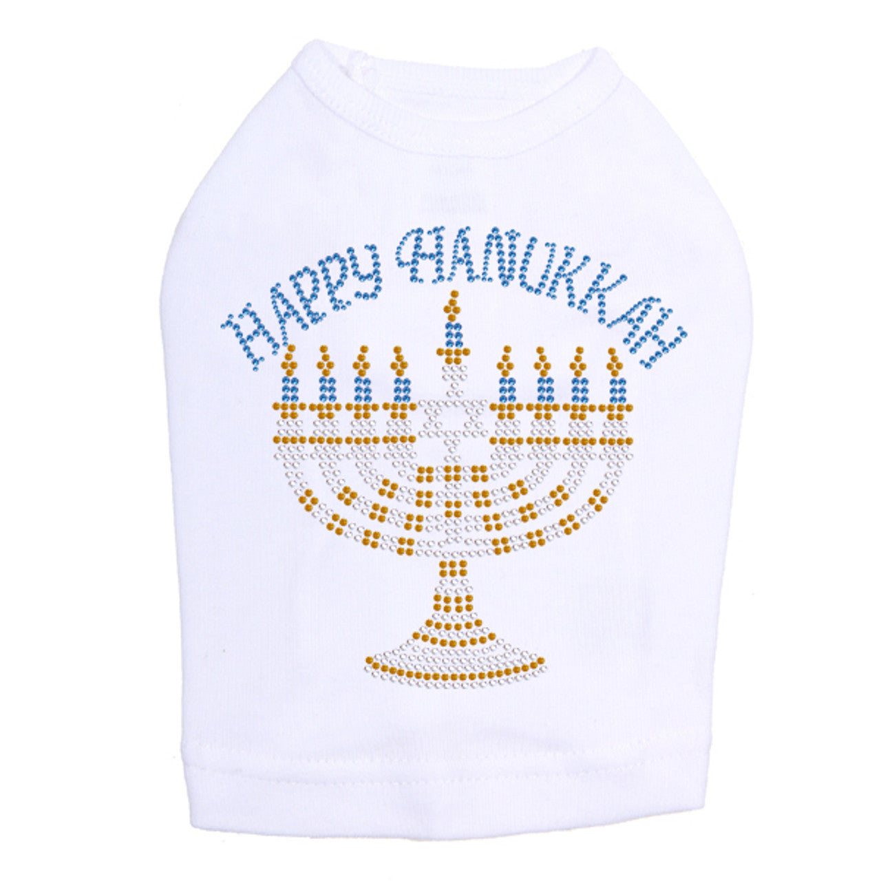 Menorah - Large (Blue, Silver, & Gold) - Dog Tank
