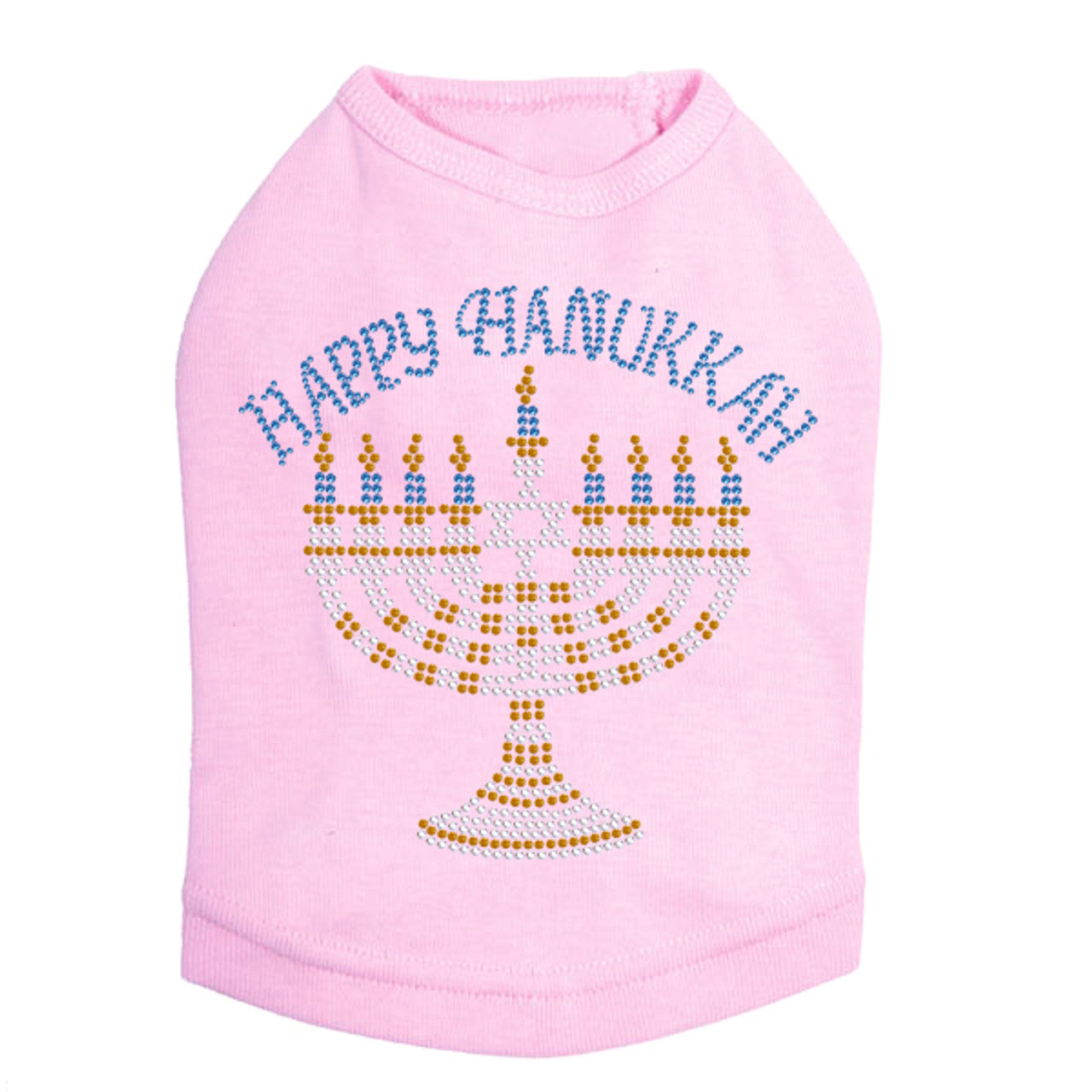 Menorah - Large (Blue, Silver, & Gold) - Dog Tank