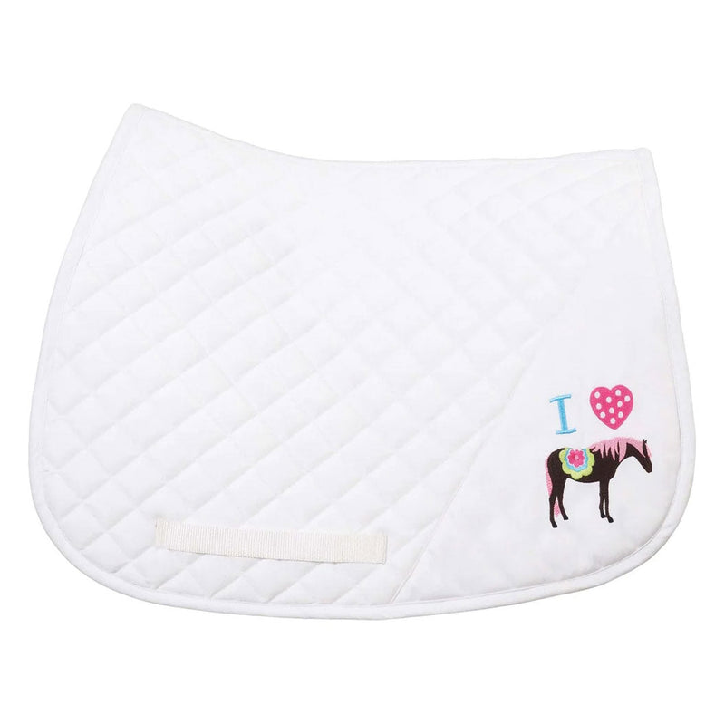 TuffRider I Heart Pony Girl Saddle Pad
