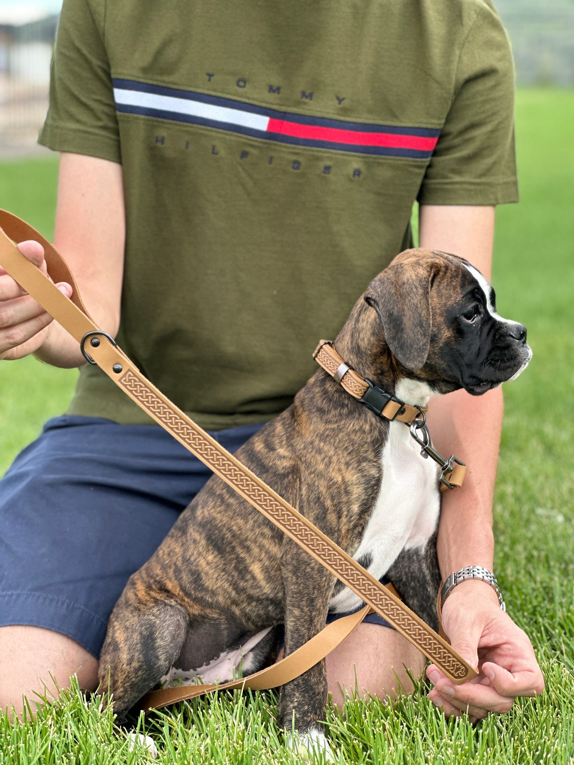 Euro-Dog Celtic Sport Leather Dog Leash