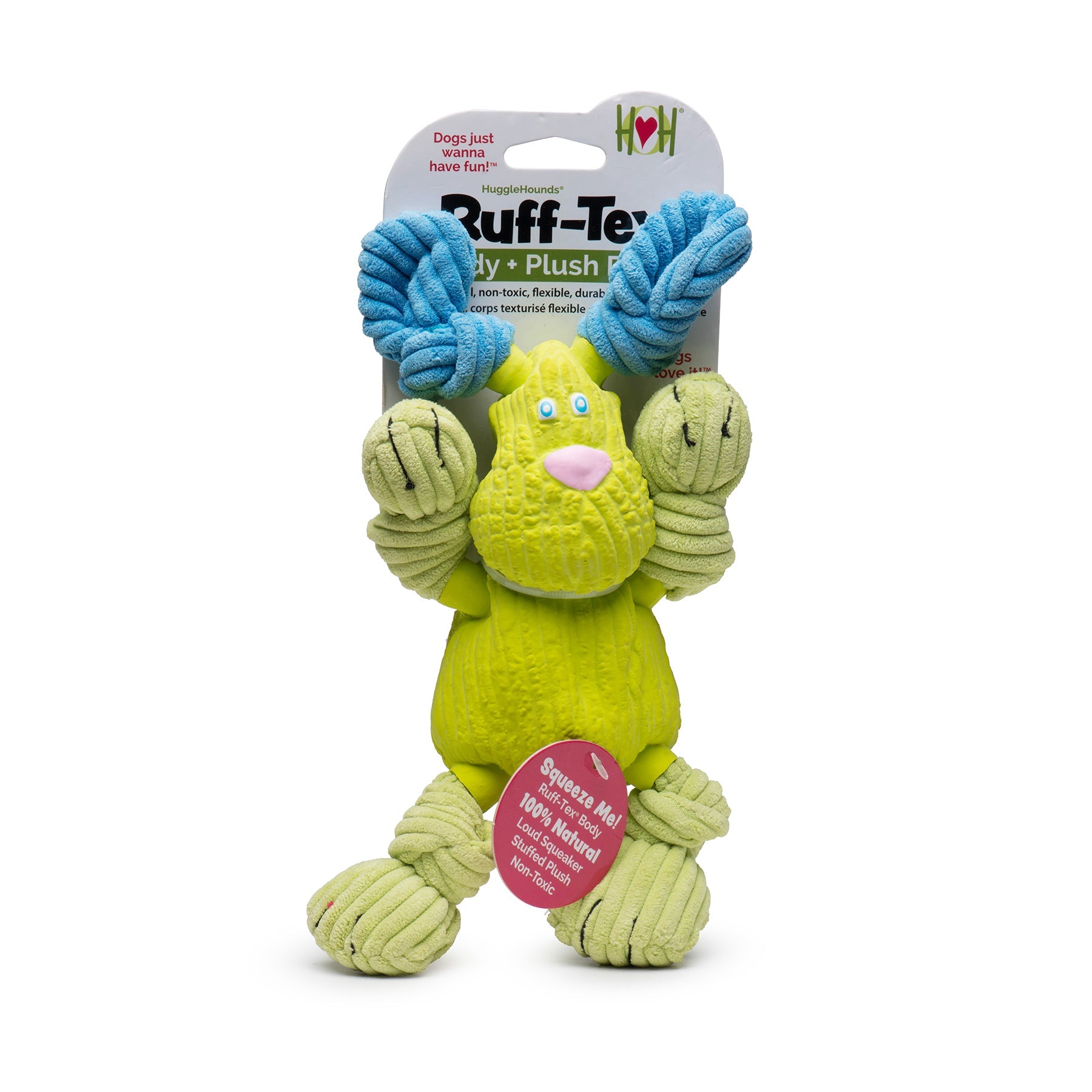 Huggle-Fusion Bugsy Bunny Plush & Latex Dog Toy