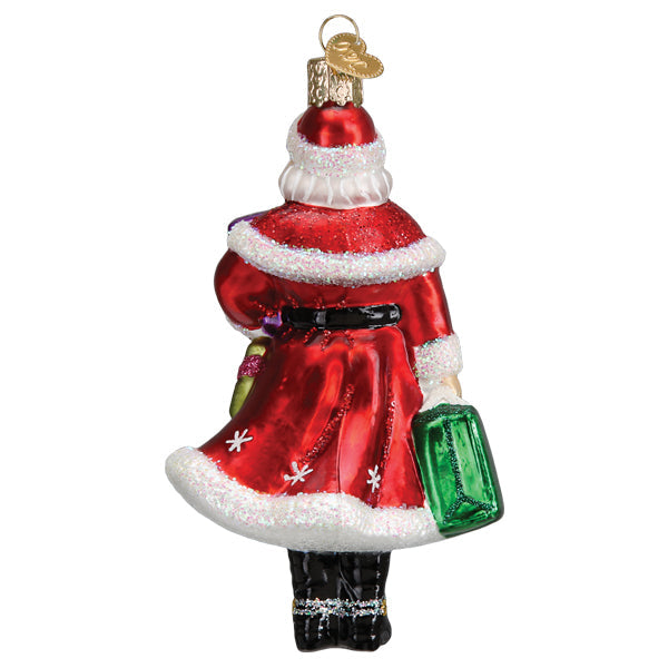 Old World Christmas: Mrs. Claus Goes Shopping Christmas Ornament