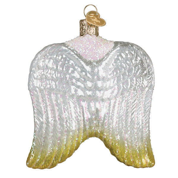 Old World Christmas: Sterling Angel Wings Christmas Ornament