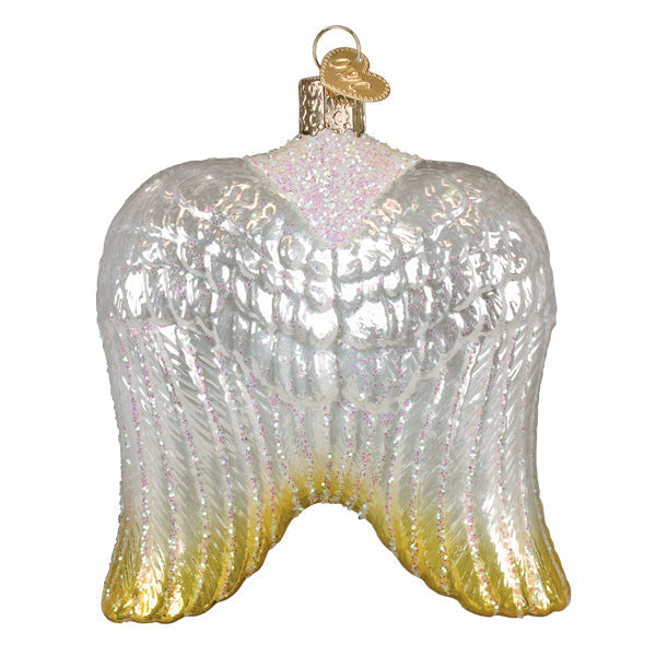 Old World Christmas: Sterling Angel Wings Christmas Ornament
