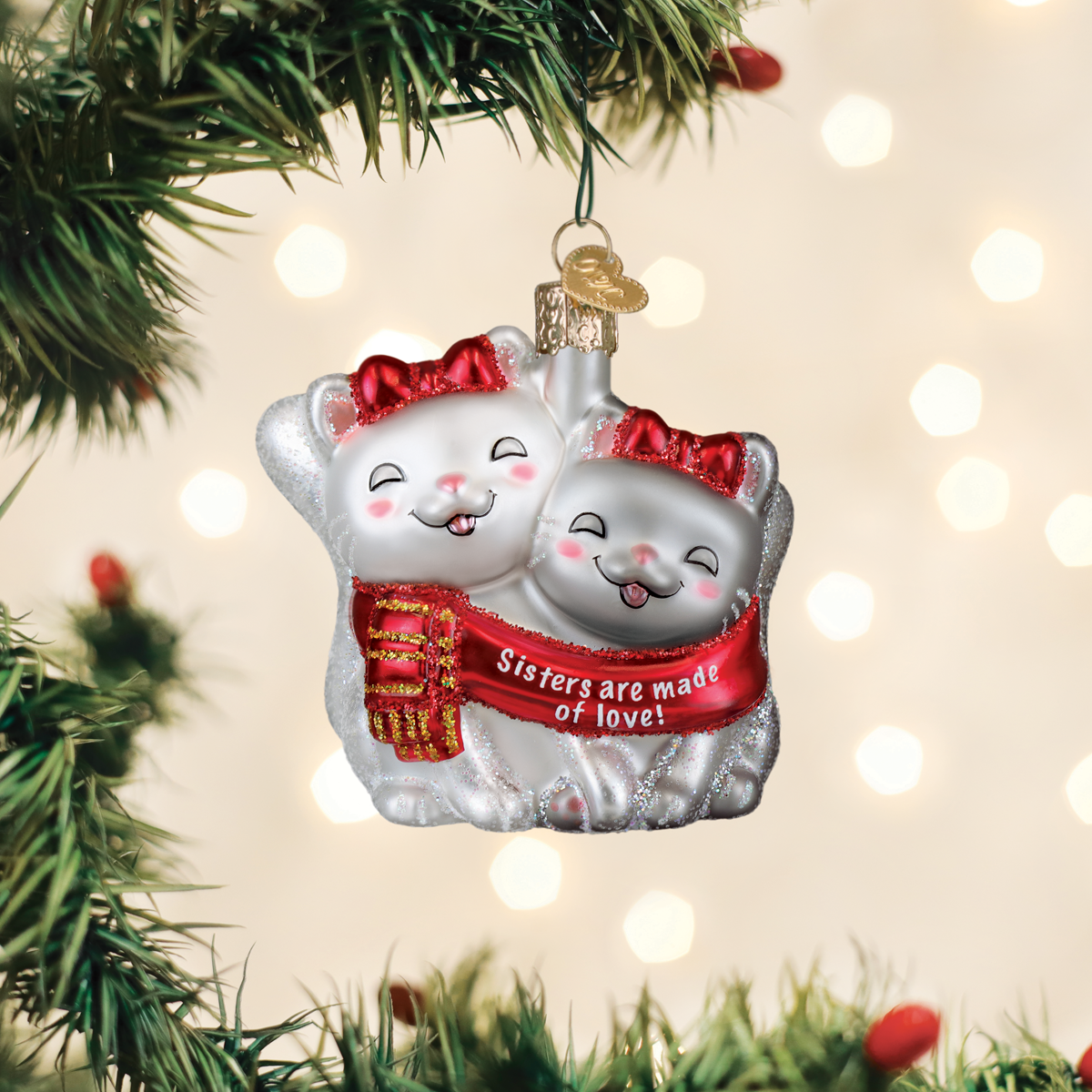 Old World Christmas: Sister Love Christmas Ornament