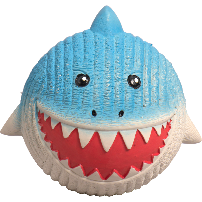Finn the Shark Ruff-Tex Latex Ball Dog Toy, Large