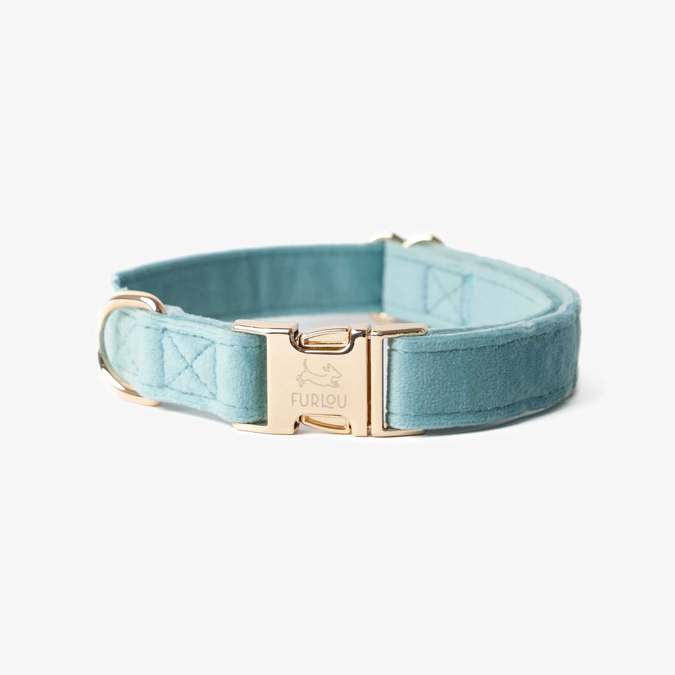 Blue - Velvet Dog Collar - Elegant, soft, and lowkey fabulous. Fast shipping from HT Animal Supply.