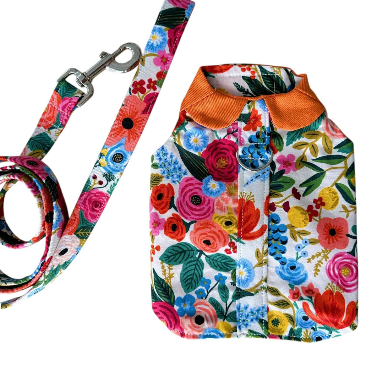 Heads or Tails Pup Floral Burst Dog Leash