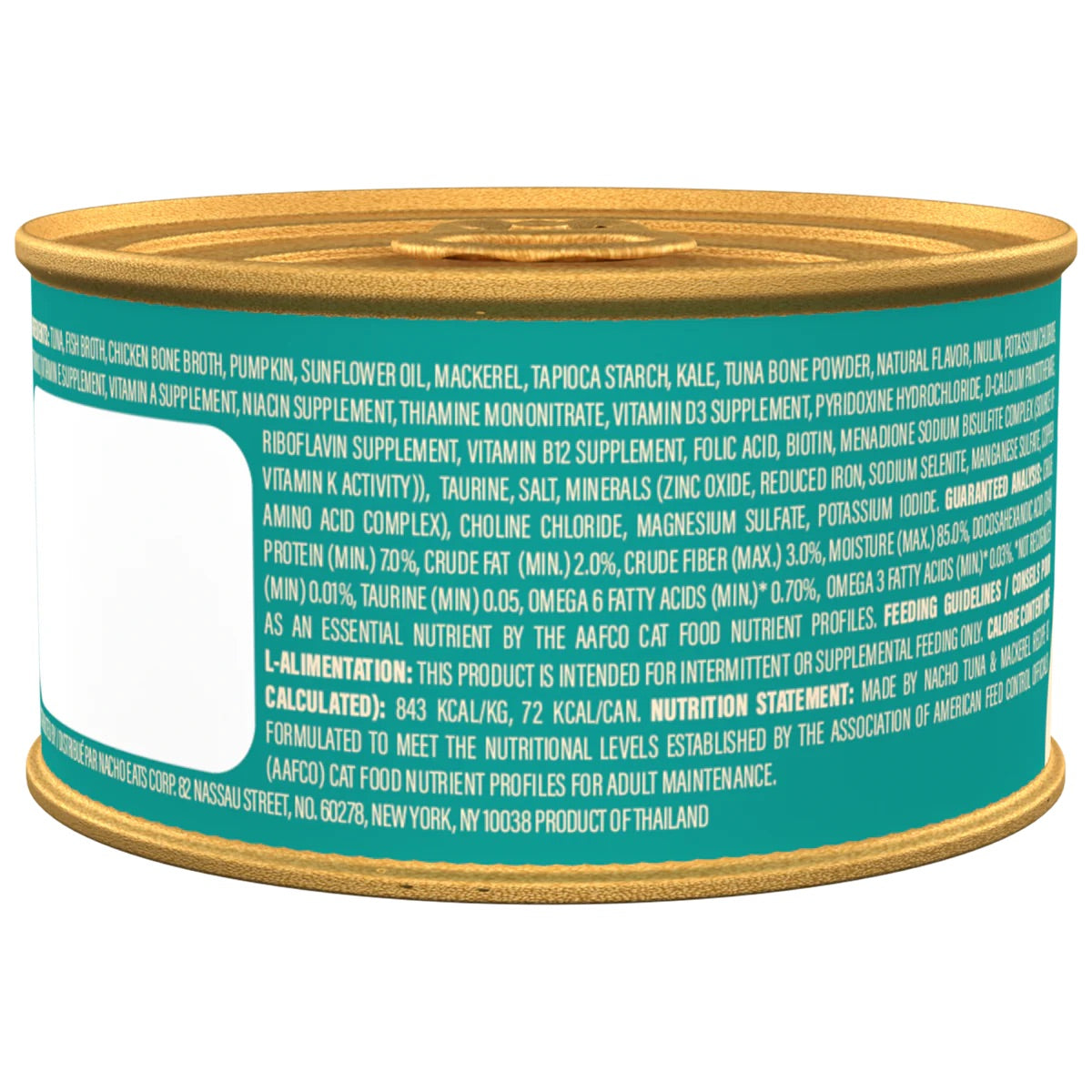 Made By Nacho Tuna & Mackerel In Bone Broth Cat Can (3oz)