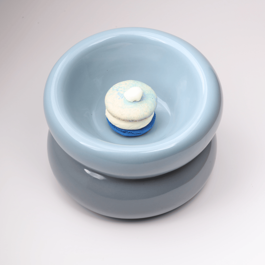 Souffle Pet Bowl-Frozen Blue