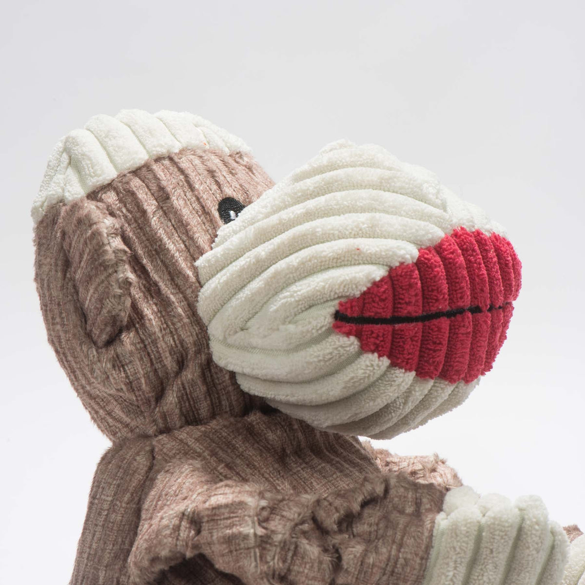 Stuey Sock Monkey Knottie Plush Dog Toy