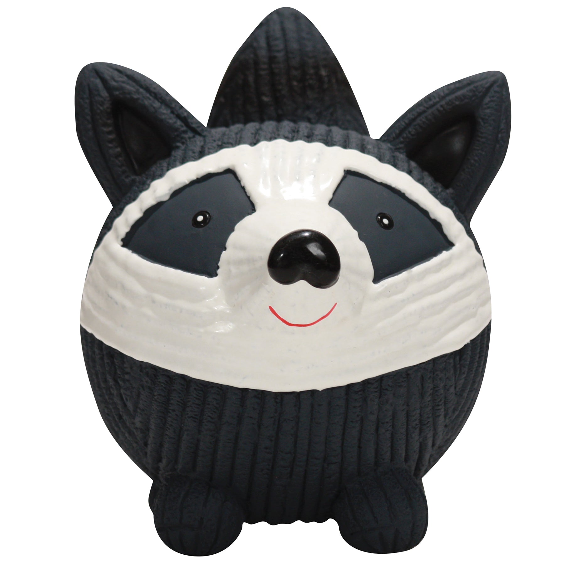 Reggie Raccoon Ruff-Tex Latex Ball Dog Toy, Large